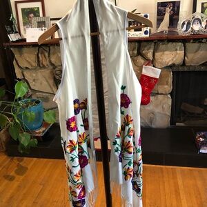 Beautifully embroidered long vest